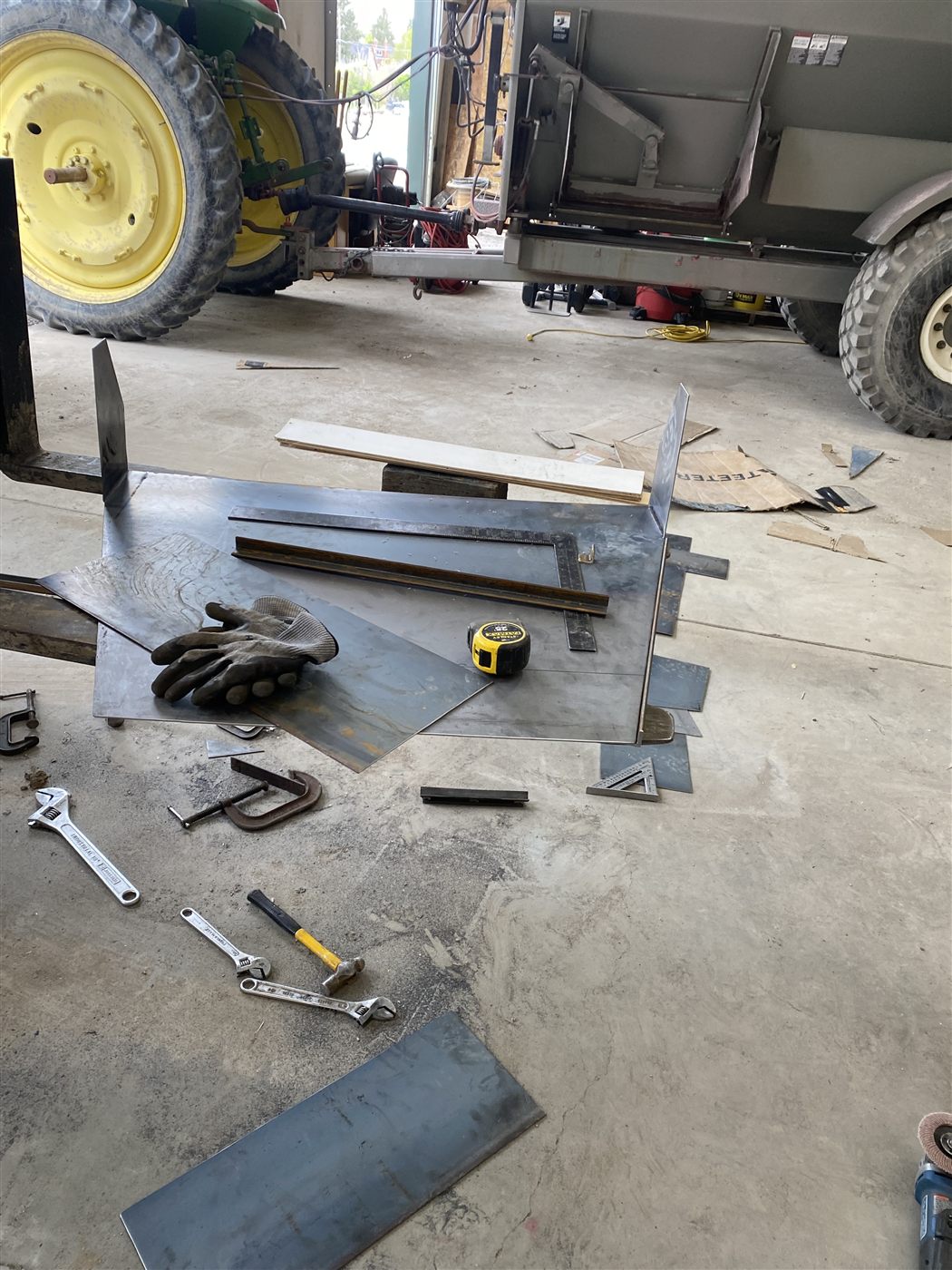 Cut steel parts