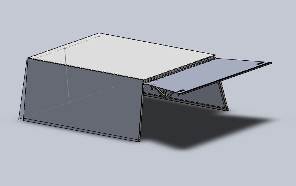 CAD model of the truck topper